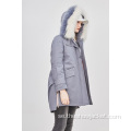 2021 Custom Women Collision Color Hoodie Parka Jacka